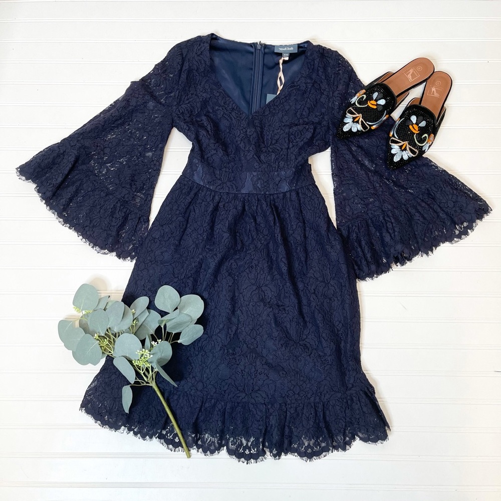 ModCloth Through the Bluebells Lace Dress - Picture 2 of 8